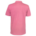 Pink - Back - Clique Mens Pique Polo Shirt