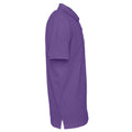 Purple - Side - Clique Mens Pique Polo Shirt