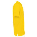 Yellow - Side - Clique Mens Pique Polo Shirt