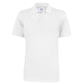 White - Front - Clique Mens Pique Polo Shirt