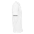 White - Side - Clique Mens Pique Polo Shirt