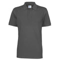 Charcoal - Front - Clique Mens Pique Polo Shirt