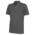 Charcoal - Side - Clique Mens Pique Polo Shirt