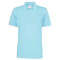 Sky Blue - Front - Clique Mens Pique Polo Shirt