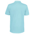 Sky Blue - Back - Clique Mens Pique Polo Shirt