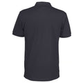 Navy - Back - Clique Mens Pique Polo Shirt