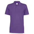 Purple - Front - Clique Mens Pique Polo Shirt