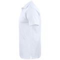 White - Side - Clique Unisex Adult Basic Active Polo Shirt
