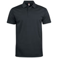 Black - Front - Clique Unisex Adult Basic Active Polo Shirt