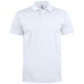 White - Front - Clique Unisex Adult Basic Active Polo Shirt