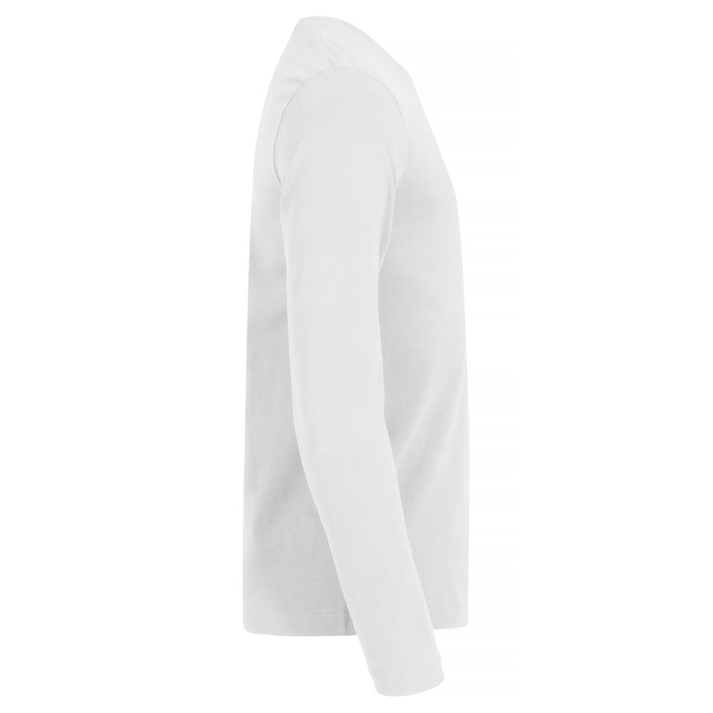 White - Lifestyle - Clique Mens Premium Long-Sleeved T-Shirt