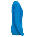 Ocean Blue - Side - Printer Womens-Ladies Forehand Knitted Sweatshirt