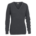 Steel Grey - Front - Printer Womens-Ladies Forehand Knitted Sweatshirt
