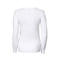 White - Back - Printer Womens-Ladies Forehand Knitted Sweatshirt