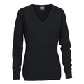 Black - Front - Printer Womens-Ladies Forehand Knitted Sweatshirt