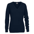 Navy - Front - Printer Womens-Ladies Forehand Knitted Sweatshirt