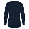 Navy - Back - Printer Womens-Ladies Forehand Knitted Sweatshirt