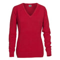 Red - Front - Printer Womens-Ladies Forehand Knitted Sweatshirt
