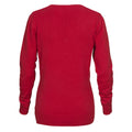 Red - Back - Printer Womens-Ladies Forehand Knitted Sweatshirt