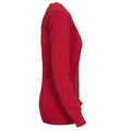 Red - Side - Printer Womens-Ladies Forehand Knitted Sweatshirt