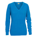 Ocean Blue - Front - Printer Womens-Ladies Forehand Knitted Sweatshirt