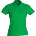 Apple Green - Front - Clique Womens-Ladies Plain Polo Shirt