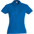 Royal Blue - Front - Clique Womens-Ladies Plain Polo Shirt