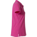 Bright Cerise - Side - Clique Womens-Ladies Plain Polo Shirt