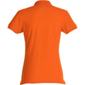 Blood Orange - Back - Clique Womens-Ladies Plain Polo Shirt