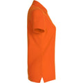 Blood Orange - Side - Clique Womens-Ladies Plain Polo Shirt