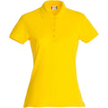 Lemon - Front - Clique Womens-Ladies Plain Polo Shirt
