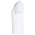 White - Lifestyle - Clique Womens-Ladies Plain Polo Shirt