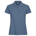 Steel Blue - Front - Clique Womens-Ladies Plain Polo Shirt