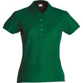 Bottle Green - Front - Clique Womens-Ladies Plain Polo Shirt