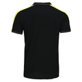 Black-Yellow - Back - Projob Mens Pique Polo Shirt