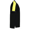 Black-Yellow - Side - Projob Mens Pique Polo Shirt