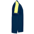 Navy-Yellow - Back - Projob Mens Pique Polo Shirt