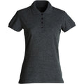 Anthracite - Front - Clique Womens-Ladies Melange Polo Shirt