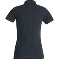 Anthracite - Back - Clique Womens-Ladies Premium Melange Polo Shirt