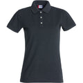 Anthracite - Front - Clique Womens-Ladies Premium Melange Polo Shirt