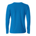 Royal Blue - Back - Clique Womens-Ladies Basic Long-Sleeved T-Shirt
