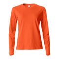 Blood Orange - Front - Clique Womens-Ladies Basic Long-Sleeved T-Shirt