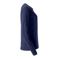Dark Navy - Side - Clique Womens-Ladies Basic Long-Sleeved T-Shirt