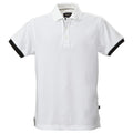 White - Front - James Harvest Mens Anderson Polo Shirt