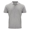 Grey Melange - Front - Clique Mens Classic OC Polo Shirt