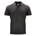 Anthracite Melange - Front - Clique Mens Classic OC Polo Shirt