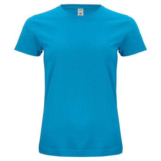 Turquoise - Front - Clique Womens-Ladies Organic Cotton T-Shirt