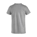 Grey - Back - Clique Mens Melange T-Shirt
