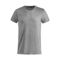 Grey - Front - Clique Mens Melange T-Shirt