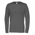 Charcoal - Front - Cottover Mens Long-Sleeved T-Shirt